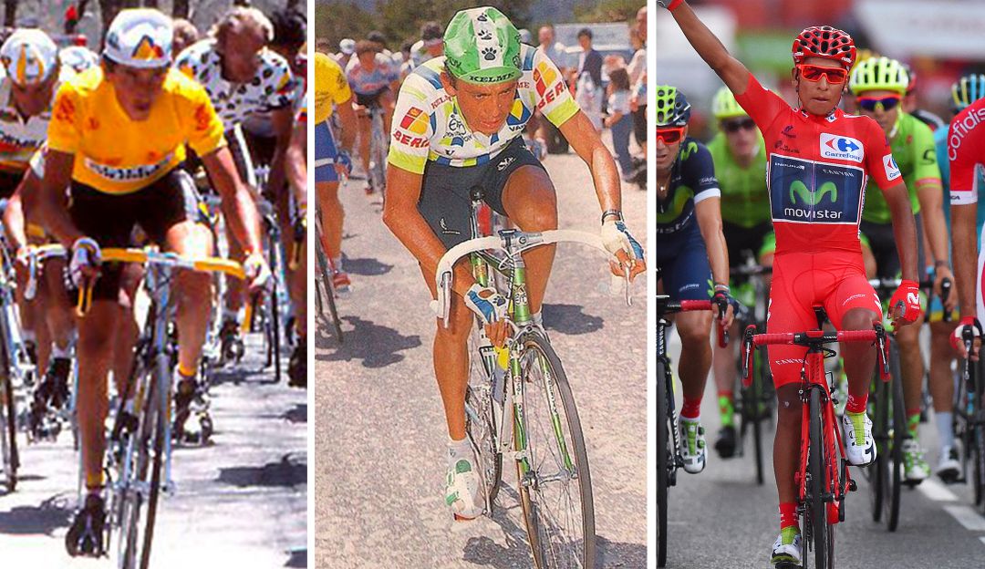 Lucho Herrera (1987), Fabio Parra (1989) y Nairo Quintana (2016) Lucho Herrera (1987), Fabio Parra (1989) y Nairo Quintana (2016)