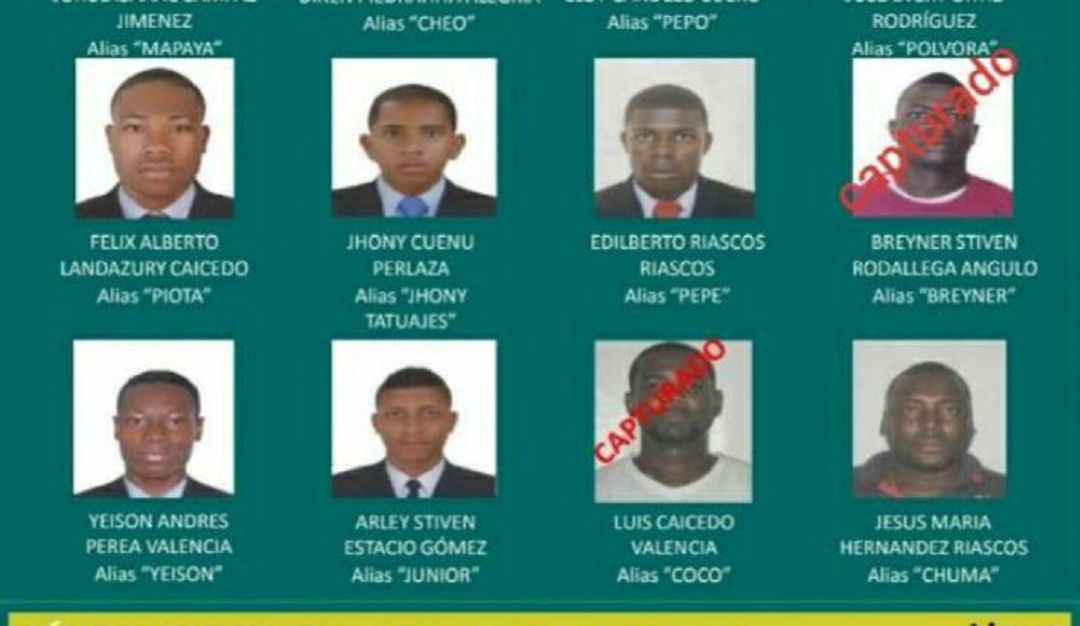 Cartel de los más buscados en Buenaventura Cartel de los más buscados en Buenaventura
