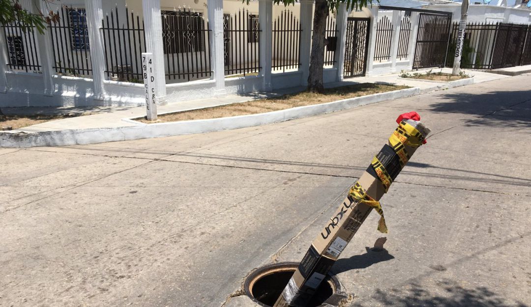 El robo de las tapas del sistema alcantarillado se han incrementado este año en Barranquilla El robo de las tapas del sistema alcantarillado se han incrementado este año en Barranquilla