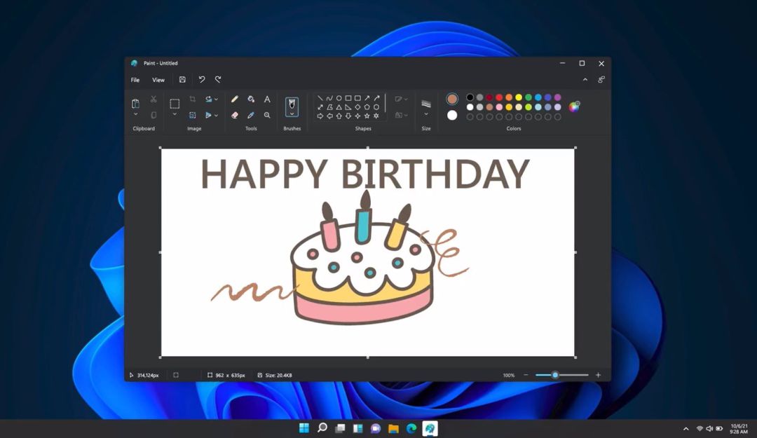 Paint en modo oscuro para Windows 11 Paint en modo oscuro para Windows 11