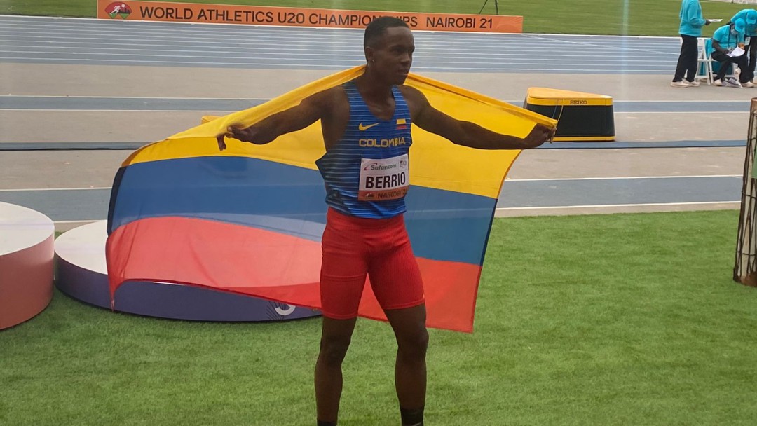 El atletismo sigue dando alegrías: Jhon Berrio, subcampeón en Mundial Sub20