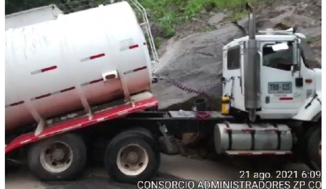 Cierre de la vía Sogamoso - Aguazul. Cierre de la vía Sogamoso - Aguazul.