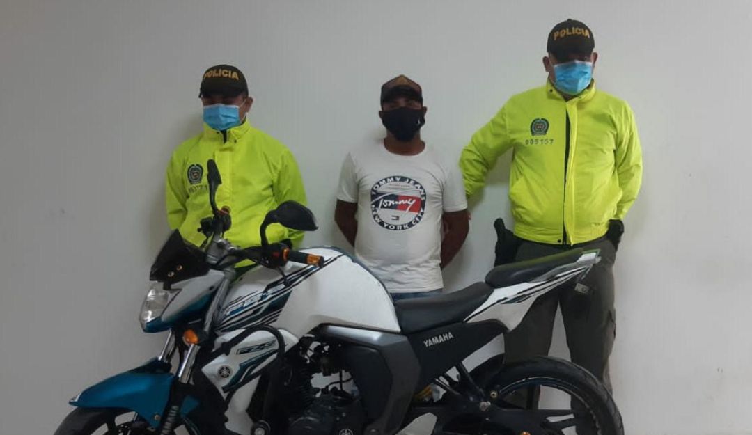 La motocicleta había sido robada en Barranquilla el 13 de agosto La motocicleta había sido robada en Barranquilla el 13 de agosto