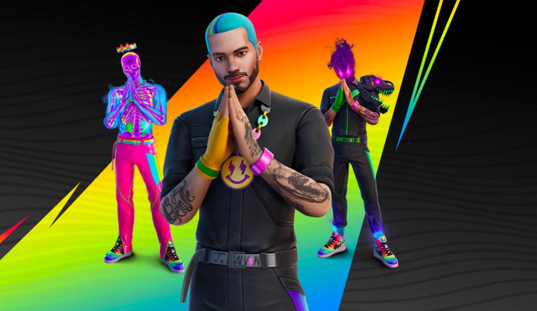 J Balvin en el videojuego Fortnite de Epic Games J Balvin en el videojuego Fortnite de Epic Games