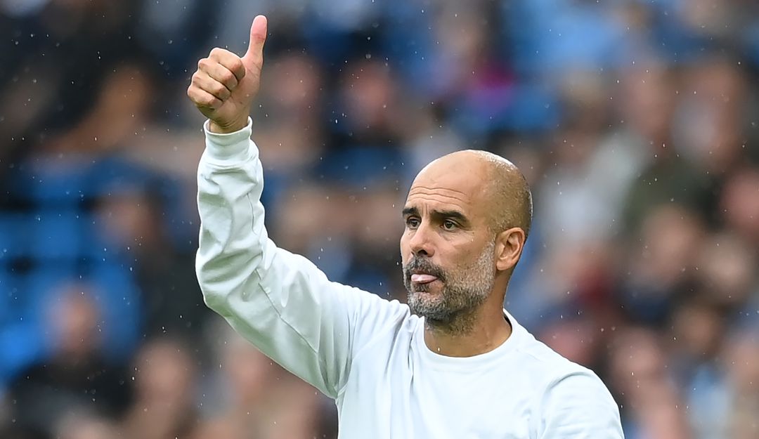 Pep Guardiola en el último partido del Manchester City Pep Guardiola en el último partido del Manchester City