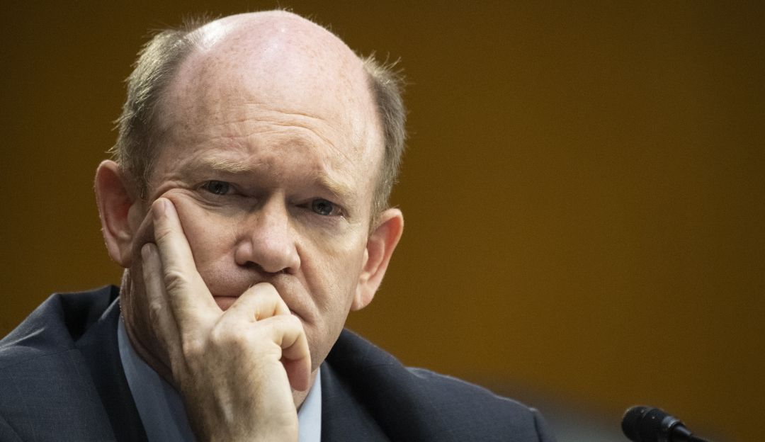El senador demócrata Chris Coons. El senador demócrata Chris Coons.