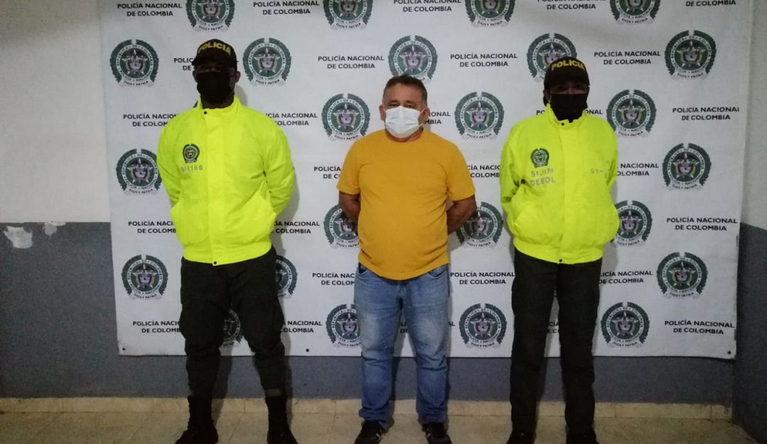 La captura se adelantó en el municipio de El Carmen de Bolívar La captura se adelantó en el municipio de El Carmen de Bolívar