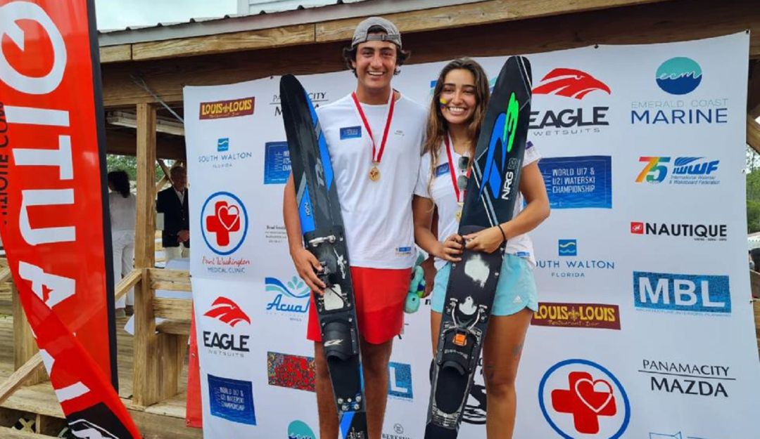 Federico y Luisa Jaramillo, campeones mundiales junior en esquí acuático Federico y Luisa Jaramillo, campeones mundiales junior en esquí acuático