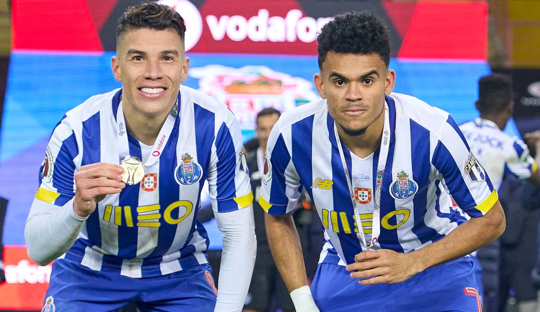 Matheus Uribe y Luis Díaz campeones con Porto en 2020 - 2021 Matheus Uribe y Luis Díaz campeones con Porto en 2020 - 2021