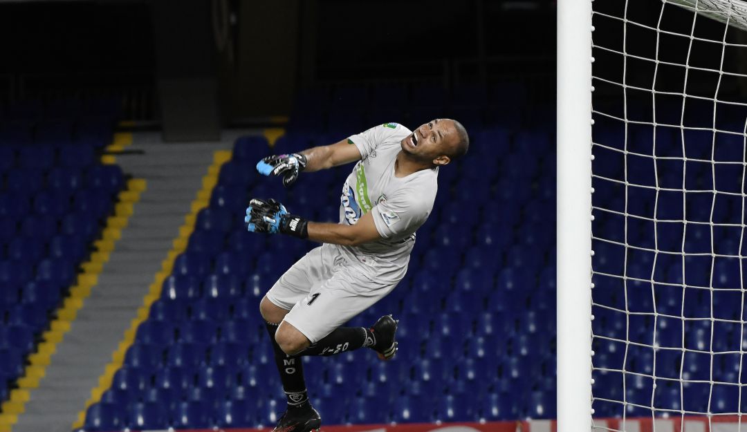 Pablo Mina de Jaguares ante el América de Cali en Copa Colombia 2021 Pablo Mina de Jaguares ante el América de Cali en Copa Colombia 2021