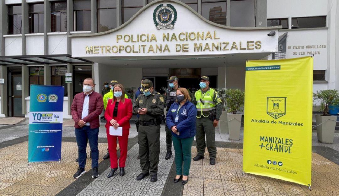 Foto: Enviada desde la Policía Metropolitana de Manizales. Foto: Enviada desde la Policía Metropolitana de Manizales.
