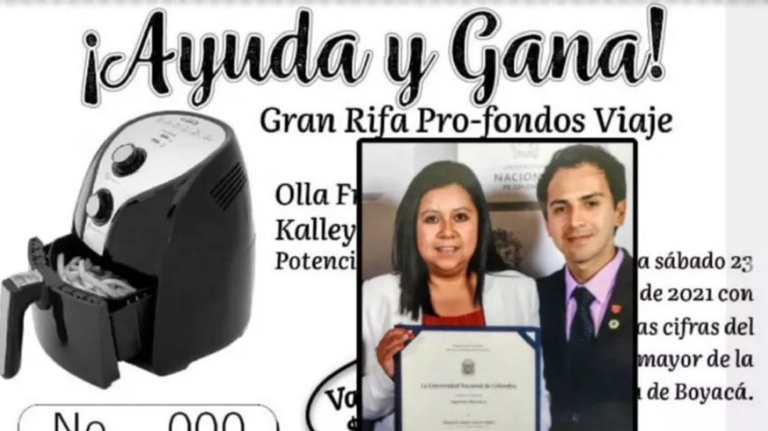 Colombiano rifó freidora de aire para pagar estudios en universidad alemana