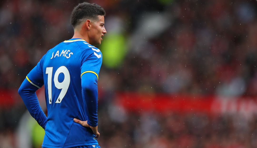 James Rodríguez con el Everton en 2021 James Rodríguez con el Everton en 2021