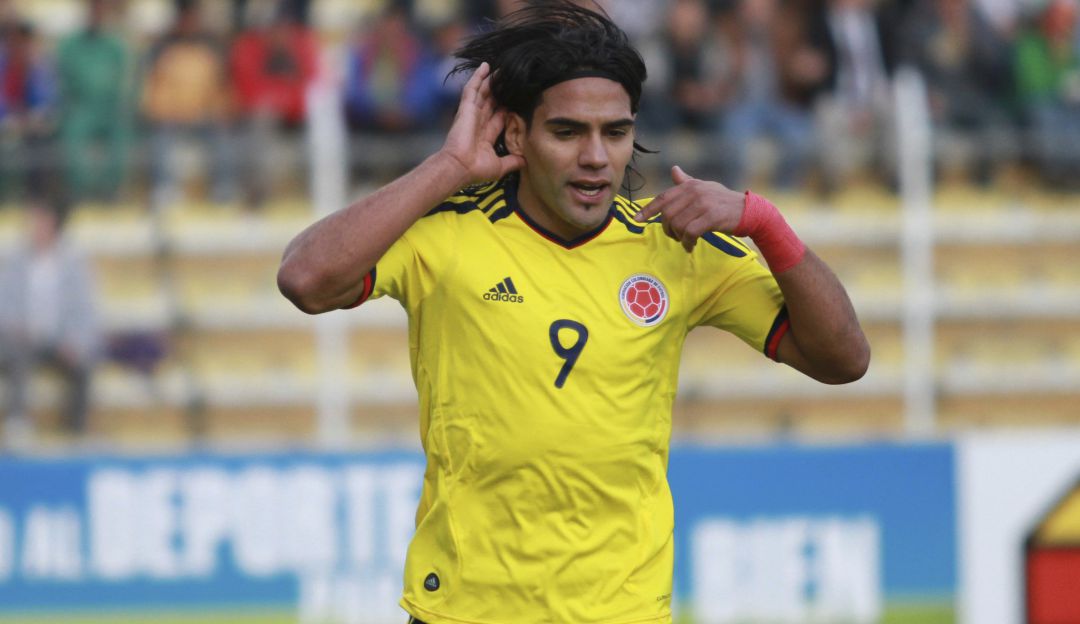 Falcao García con Colombia ante Bolivia en La Paz (2011) Falcao García con Colombia ante Bolivia en La Paz (2011)