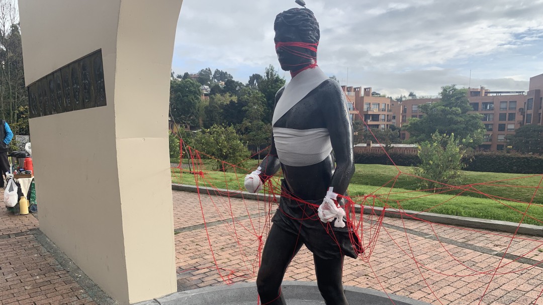 Preocupación en Suba por actos vandálicos contra monumentos