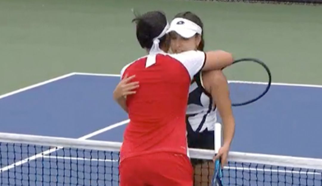 Ons Jabeur junto a María Camila Osorio en el US Open 2021 Ons Jabeur junto a María Camila Osorio en el US Open 2021