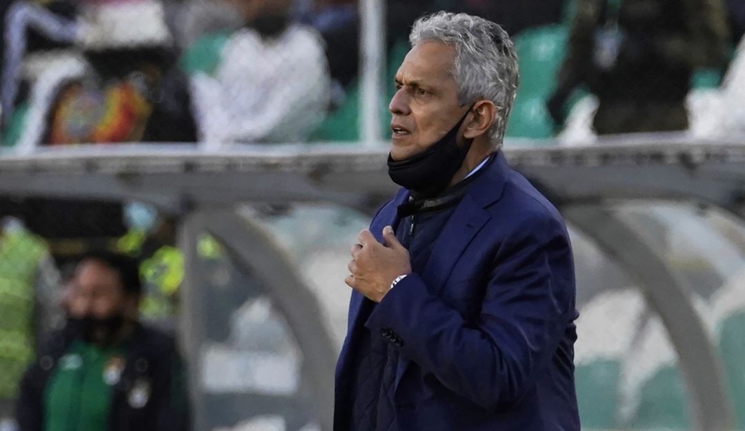 Reinaldo Rueda, DT de la Selección Colombia, durante el juego en La Paz. Reinaldo Rueda, DT de la Selección Colombia, durante el juego en La Paz.