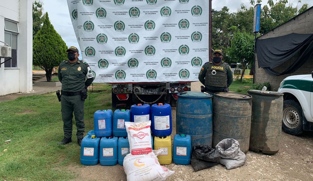 El decomiso se desarrolló durante un puesto de control en la vía entre Río Viejo y el municipio de Norosí El decomiso se desarrolló durante un puesto de control en la vía entre Río Viejo y el municipio de Norosí