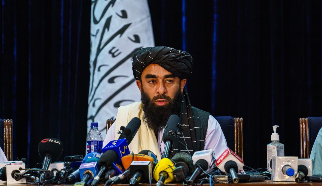 El portavoz de los talibanes El portavoz de los talibanes