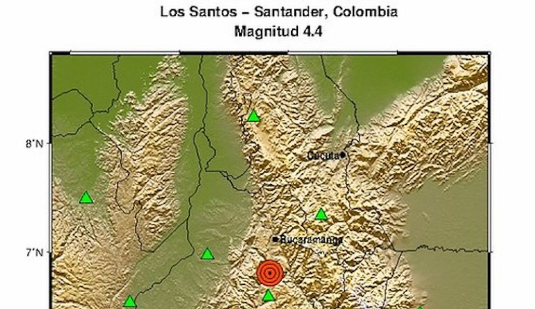 Sismo de 4.4 grados se sintió en Santander Sismo de 4.4 grados se sintió en Santander
