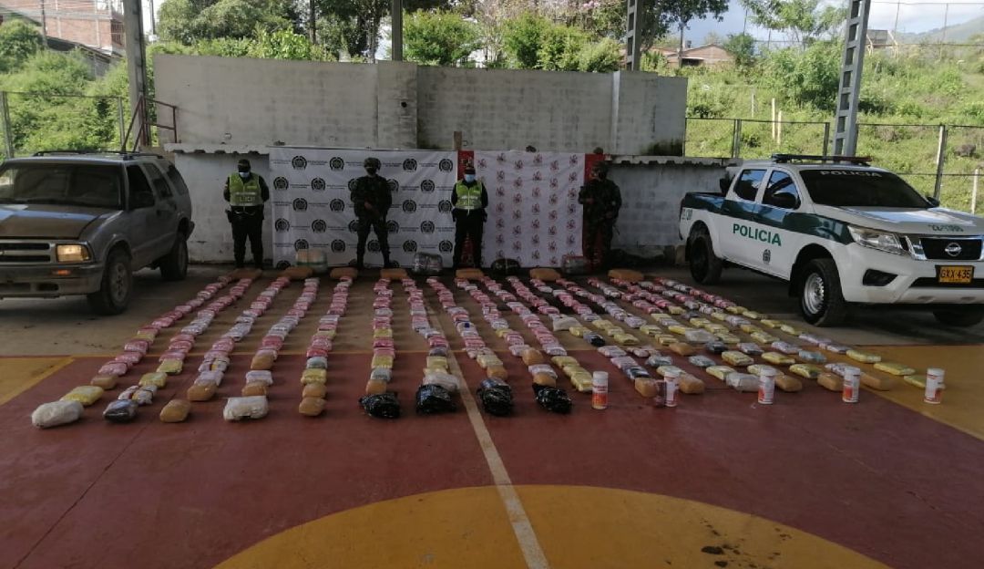 Marihuana incautada en Roncesvalles, Tolima Marihuana incautada en Roncesvalles, Tolima