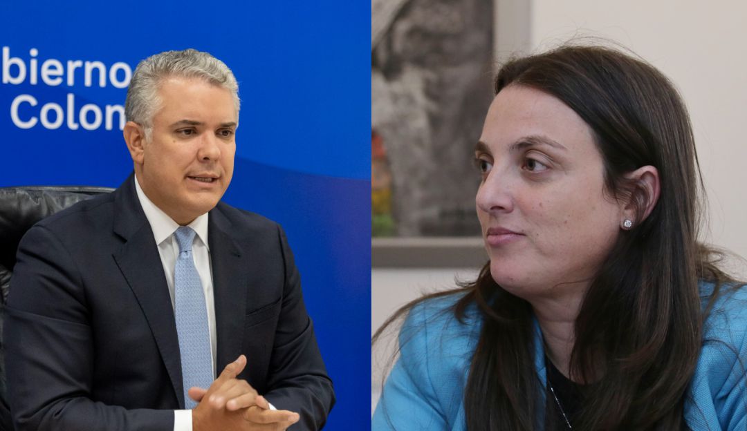 Presidente Iván Duque y exministra de las TIC Karen Abudinen Presidente Iván Duque y exministra de las TIC Karen Abudinen