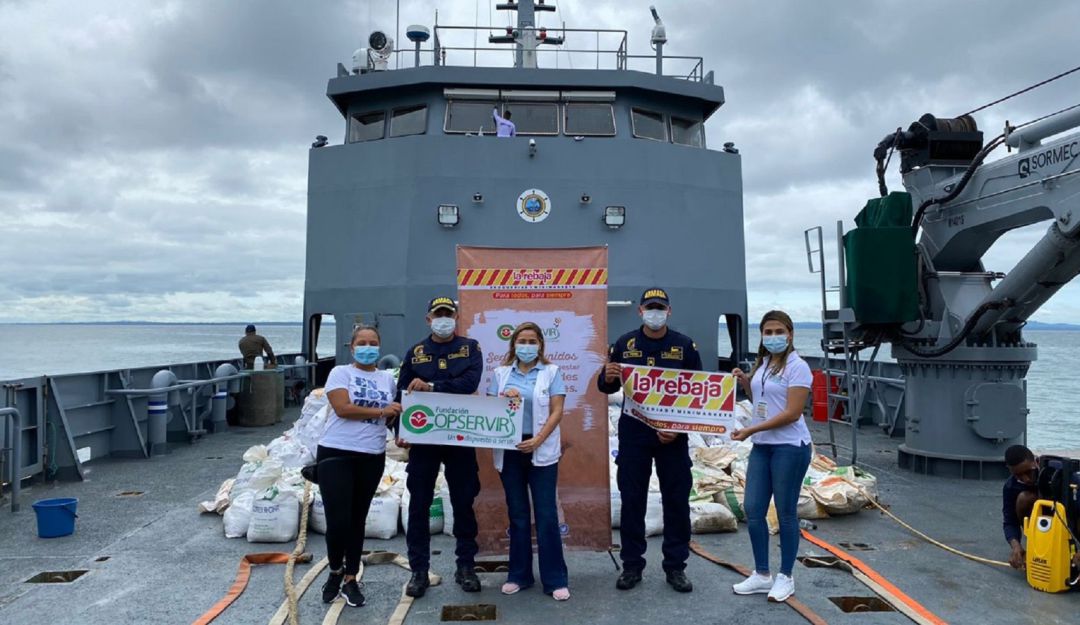 La jornada adelantada por la Alcaldía de Cartagena y la fundación Copservir también llevó ayudas humanitarias para los isleños La jornada adelantada por la Alcaldía de Cartagena y la fundación Copservir también llevó ayudas humanitarias para los isleños
