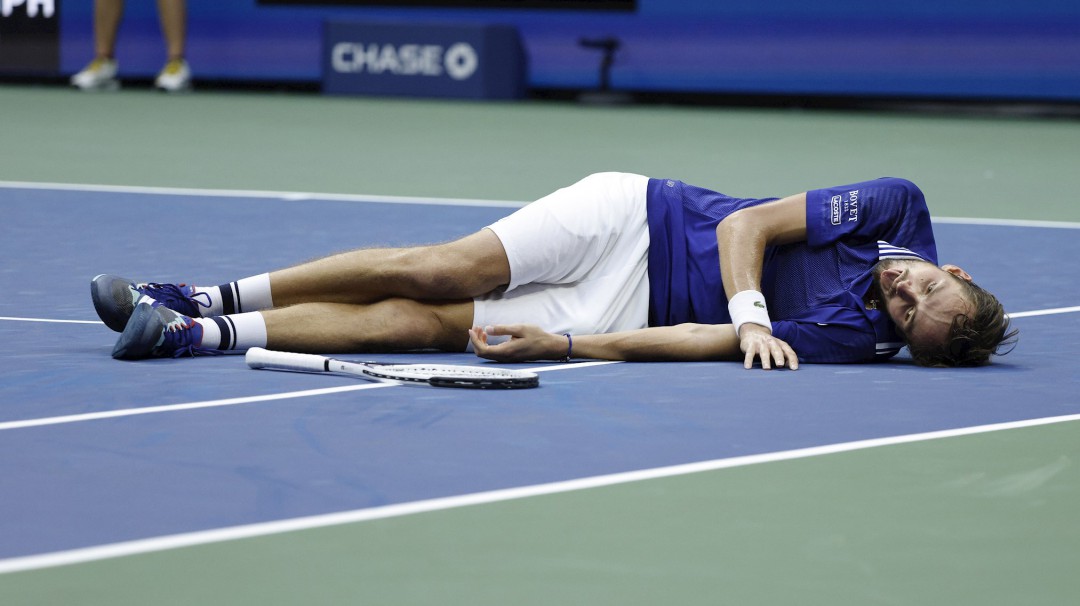 La particular celebración de Daniil Medvedev tras ganar el US Open