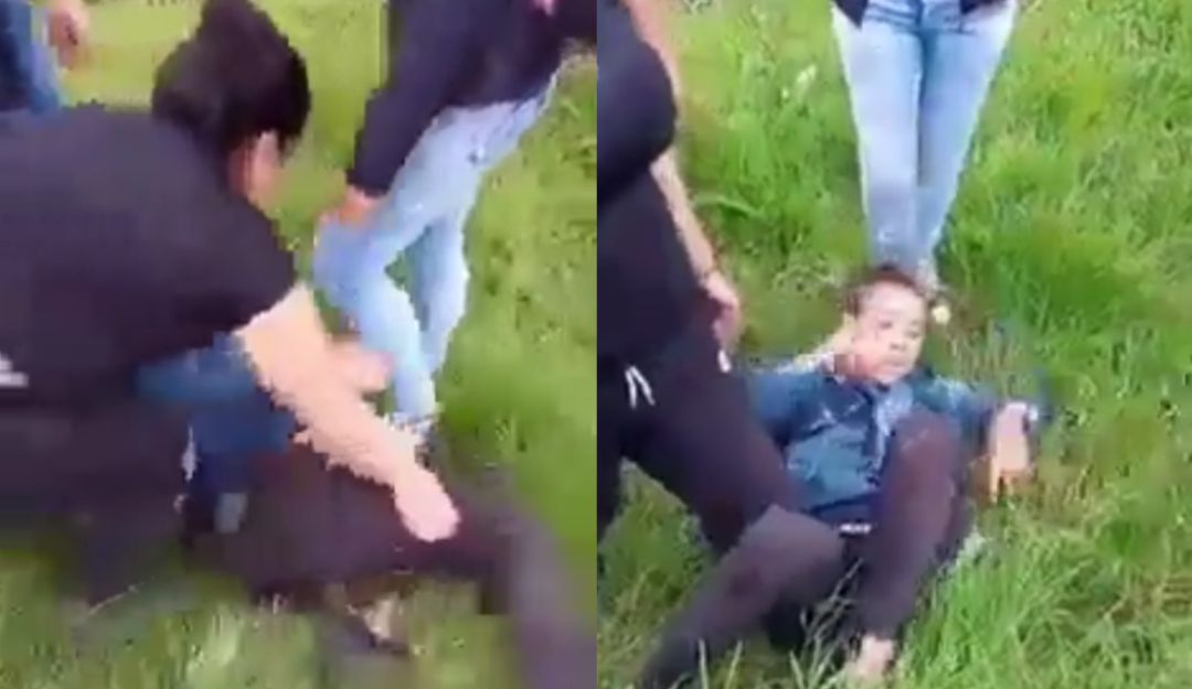 Grupo de mujeres sometió a ladrón y le quemaron la moto Grupo de mujeres sometió a ladrón y le quemaron la moto