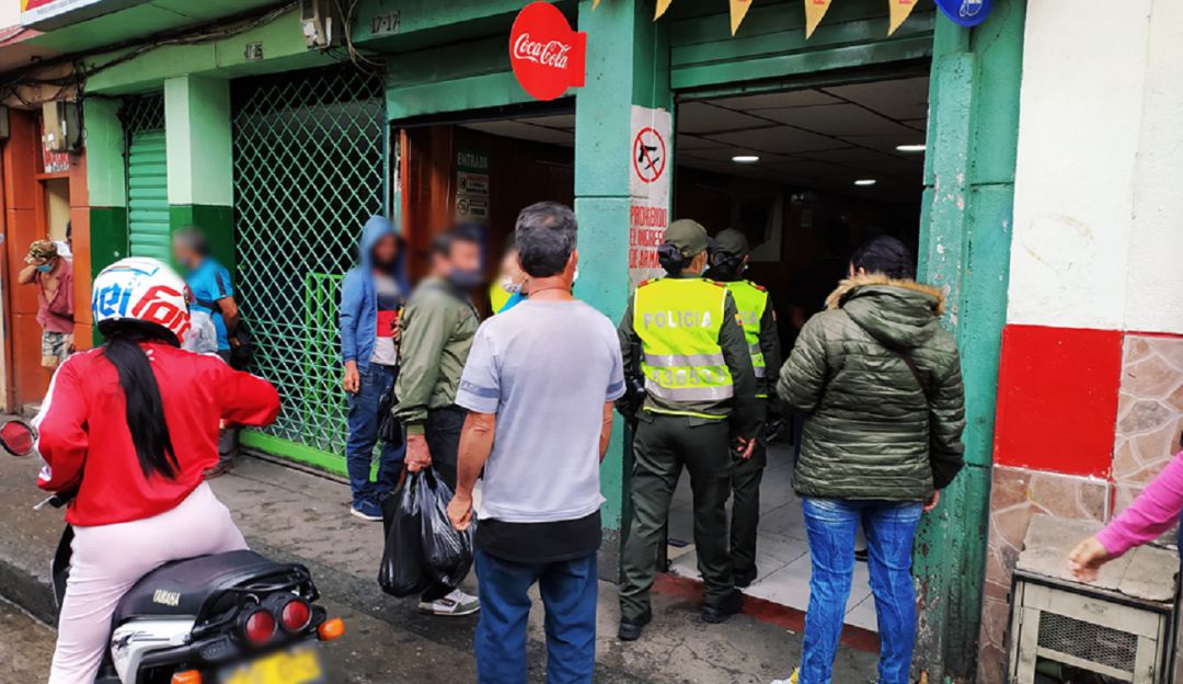 Foto: Enviada desde la Policía Metropolitana de Manizales. Foto: Enviada desde la Policía Metropolitana de Manizales.