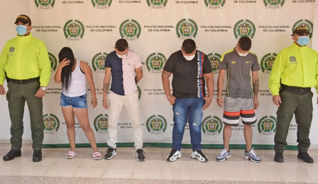 Capturaron a ‘Los abejorros’ en Neiva. Capturaron a ‘Los abejorros’ en Neiva.