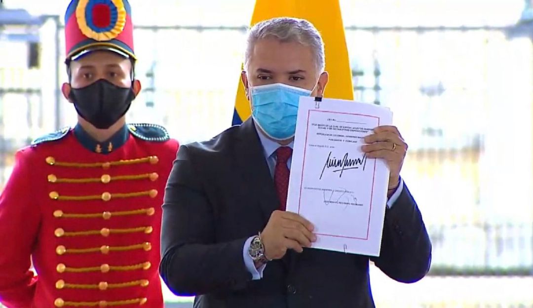 Presidente Iván Duque sancionó la Reforma Tributaria Presidente Iván Duque sancionó la Reforma Tributaria