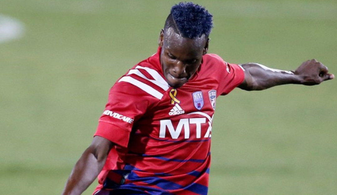 Jáder Obrian, autor de un doblete para el FC Dallas. Jáder Obrian, autor de un doblete para el FC Dallas.