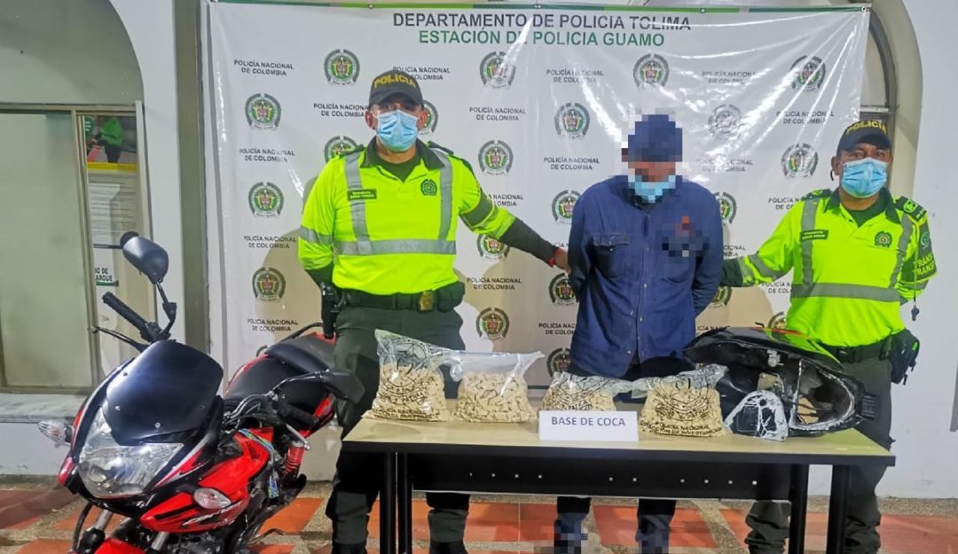 Capturado con cargamento de droga vía al Guamo
Capturado con cargamento de droga vía al Guamo