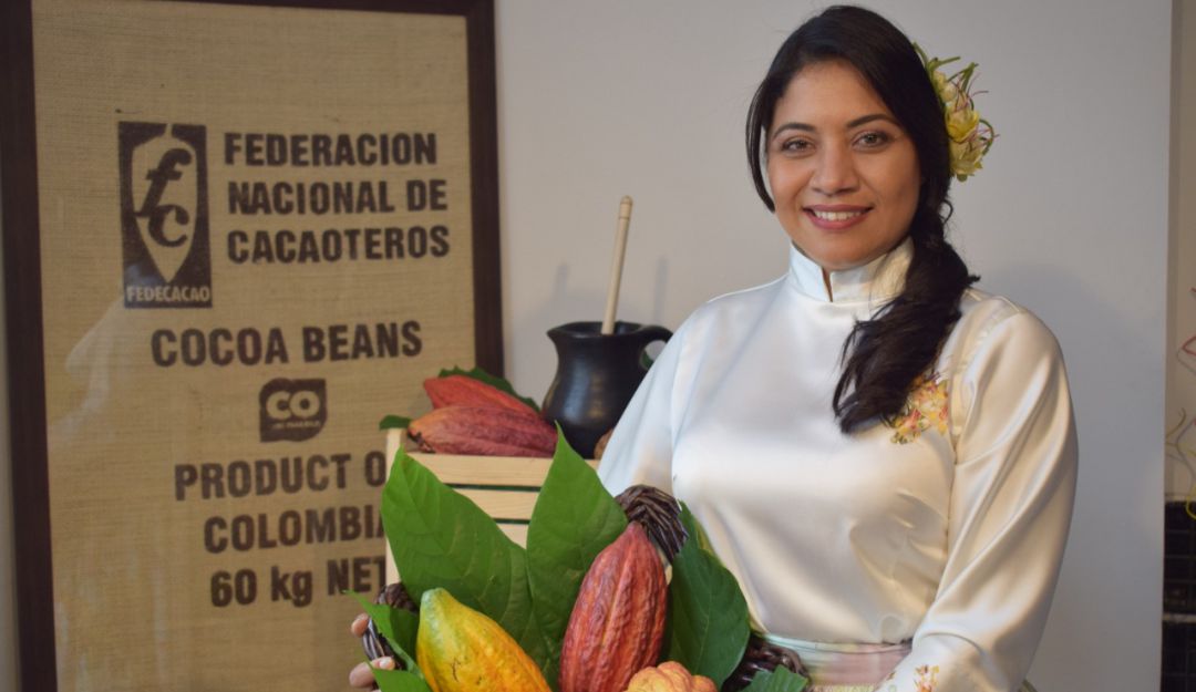 María del Campo, la imagen de los productores de cacao de Colombia ante el mundo. María del Campo, la imagen de los productores de cacao de Colombia ante el mundo.
