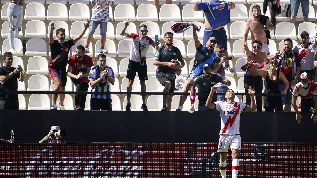 Los buenos números de Falcao en su debut con el Rayo Vallecano