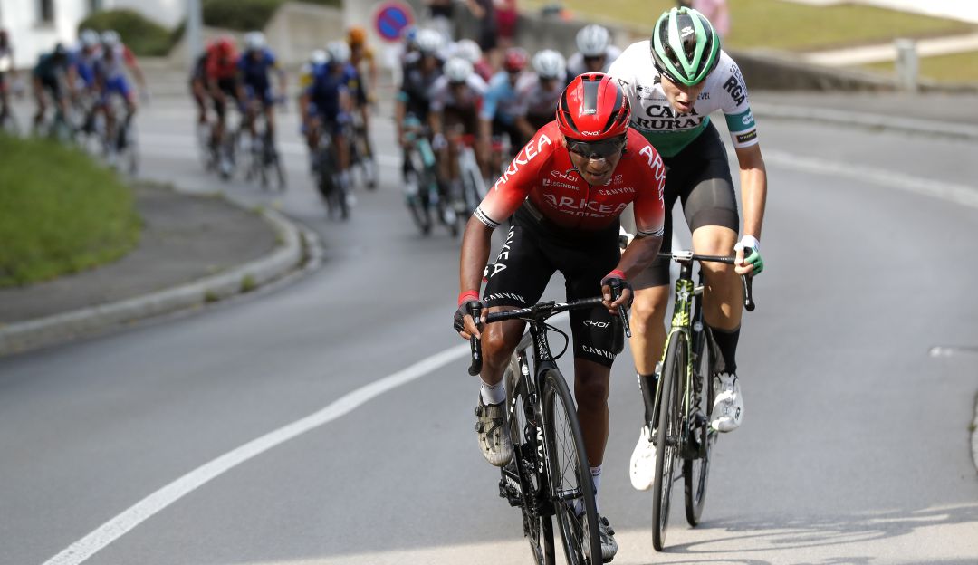 Nairo Quintana en la última etapa del Tour de Luxemburgo 2021 Nairo Quintana en la última etapa del Tour de Luxemburgo 2021