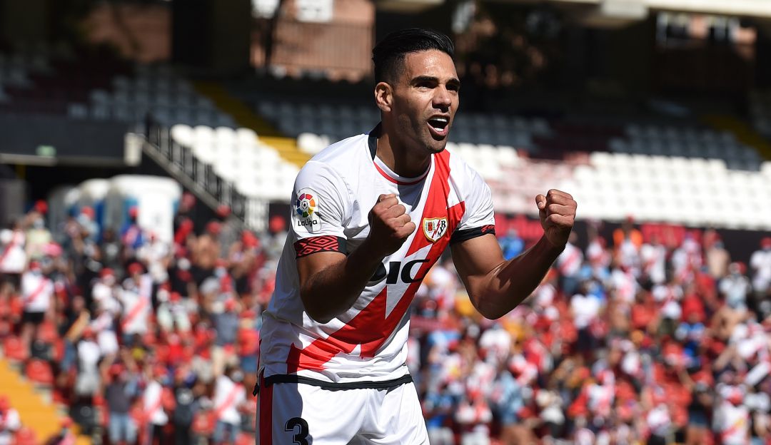 Falcao en su debut con Rayo Vallecano Falcao en su debut con Rayo Vallecano