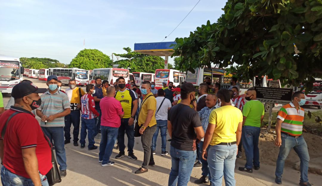 Protesta de conductores Protesta de conductores