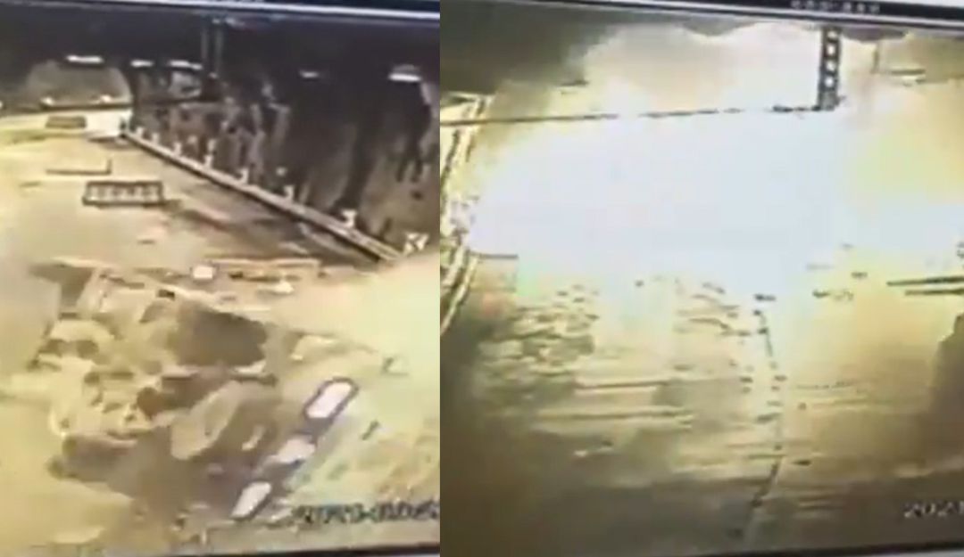 Camión se volcó y explotó en la vía al Llano Camión se volcó y explotó en la vía al Llano