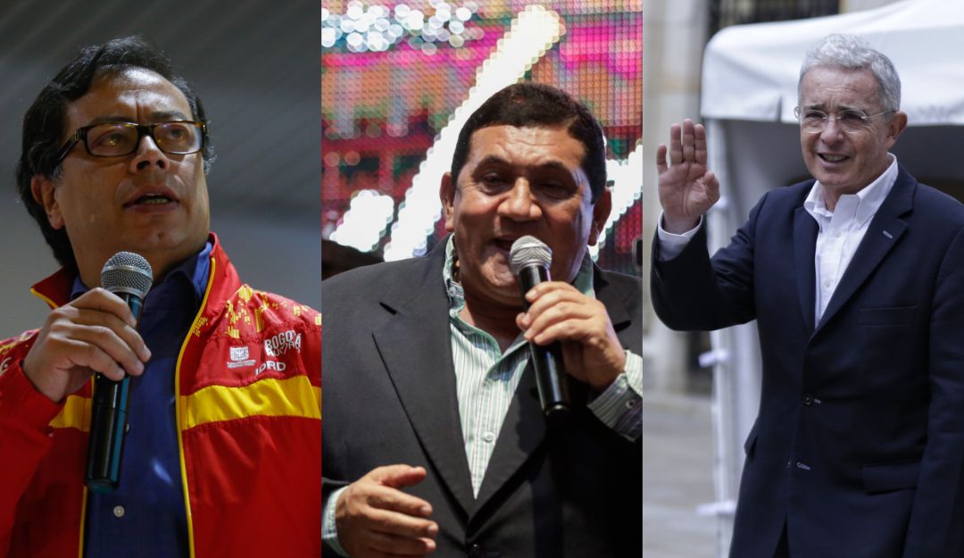 Gustavo Petro, Poncho Zuleta y Álvaro Uribe Gustavo Petro, Poncho Zuleta y Álvaro Uribe