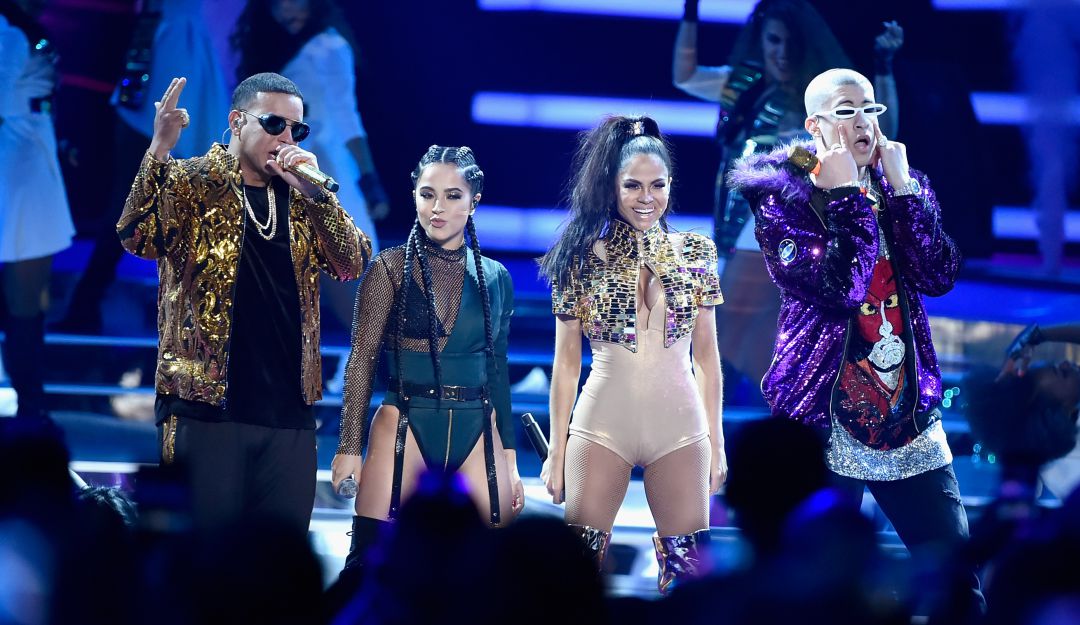 Daddy Yankee, Becky G, Natti Natasha y Bad Bunny en los Billboard Latin Music Awards Daddy Yankee, Becky G, Natti Natasha y Bad Bunny en los Billboard Latin Music Awards