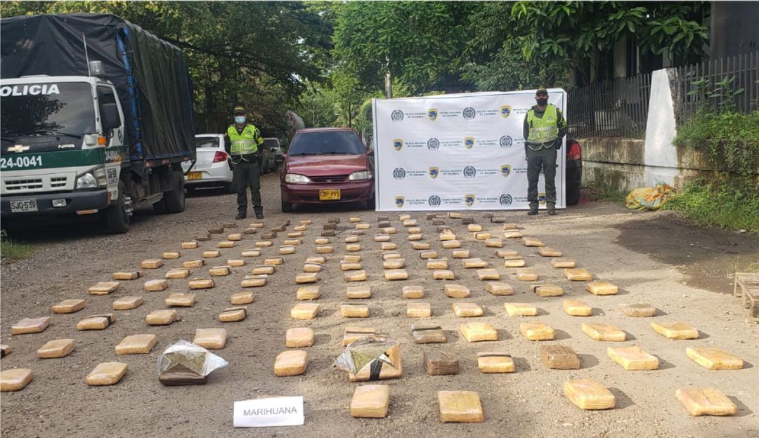 Incautación de marihuana en vías de Caldas Incautación de marihuana en vías de Caldas