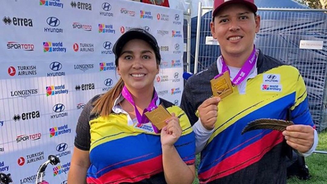 Doble título mundial para Colombia en arquería, así ganó las medallas