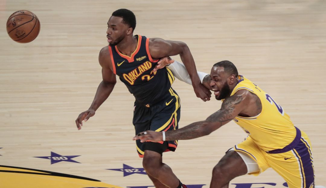 Andrew Wiggins y LeBron James Andrew Wiggins y LeBron James