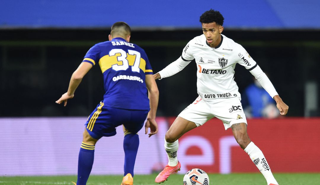 Dylan Borrero con Atlético Mineiro en la Copa Libertadores 2021 Dylan Borrero con Atlético Mineiro en la Copa Libertadores 2021