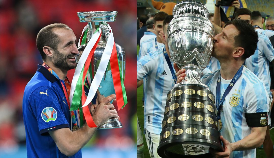 Chiellini y Messi Chiellini y Messi