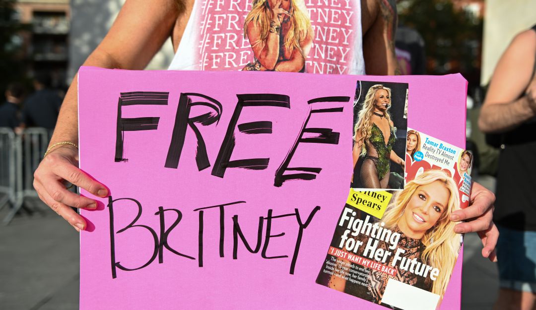 Manifestaciones a favor de Britney Spears. Manifestaciones a favor de Britney Spears.