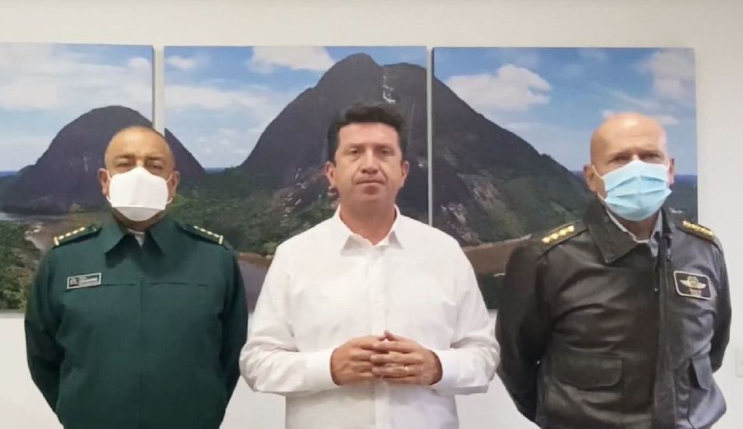 Ministro Diego Molano y la cúpula militar. Ministro Diego Molano y la cúpula militar.