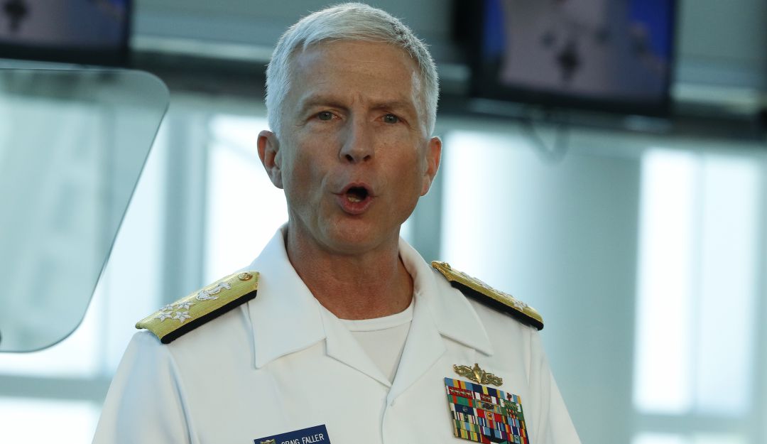 El almirante Craig Faller, jefe del Comando Sur de Estados Unidos. El almirante Craig Faller, jefe del Comando Sur de Estados Unidos.